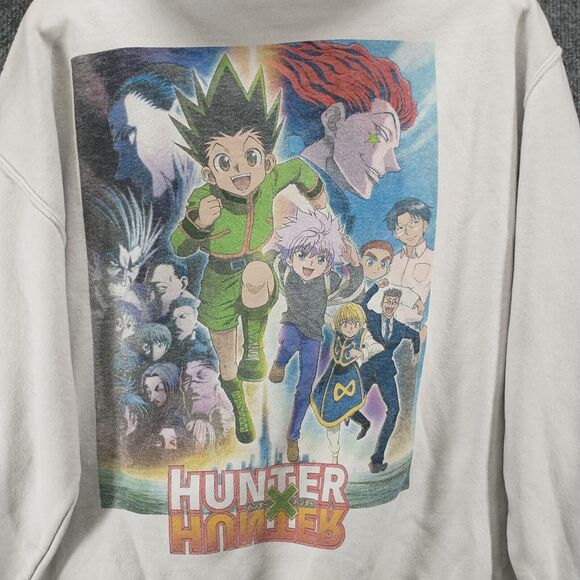 Hunter X Hunter Mens Hoodie Sweatshirt White Medium Long Sleeve Polycotton Anime - Picture 6 of 16